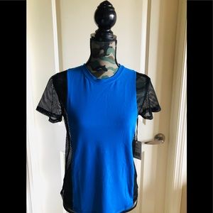 Reflex Mesh Short Sleeve Yoga Top Medium